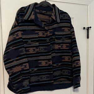 Brand new: Southwest look Blu Pepper Navy and Tan Textured Jacket from Nordstrom
